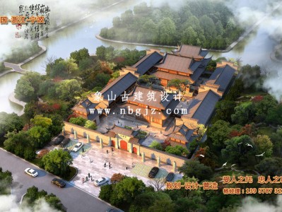 吉林天福寺重建规划效果图