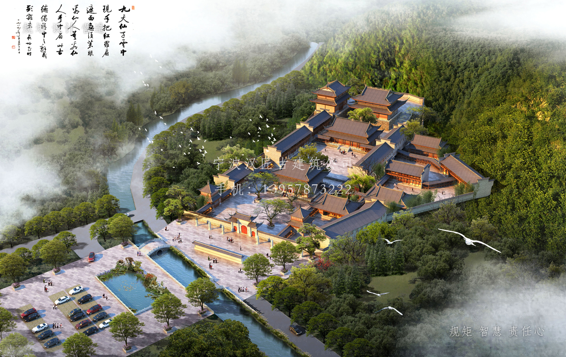 吉林资教寺总体建筑规划方案图